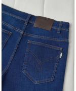 Quần Jeans Nam Dáng Suông Màu Xanh Co Giãn 5006A