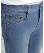 Quần Jeans Nam Dáng Suông Màu Xanh Nhạt 4017A