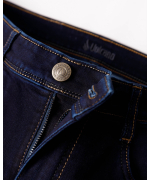Quần Jeans Nam Dáng Suông Màu Xanh Than 3004D