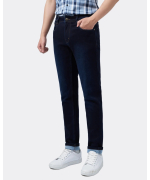 Quần Jeans Nam Dáng Suông Màu Xanh Than 3004D