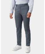 Quần Kaki Nam Dáng Carrot Trơn 4001 - Xám