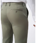 Quần Kaki Nam Dáng Carrot Trơn 4001 - Xanh Đậm