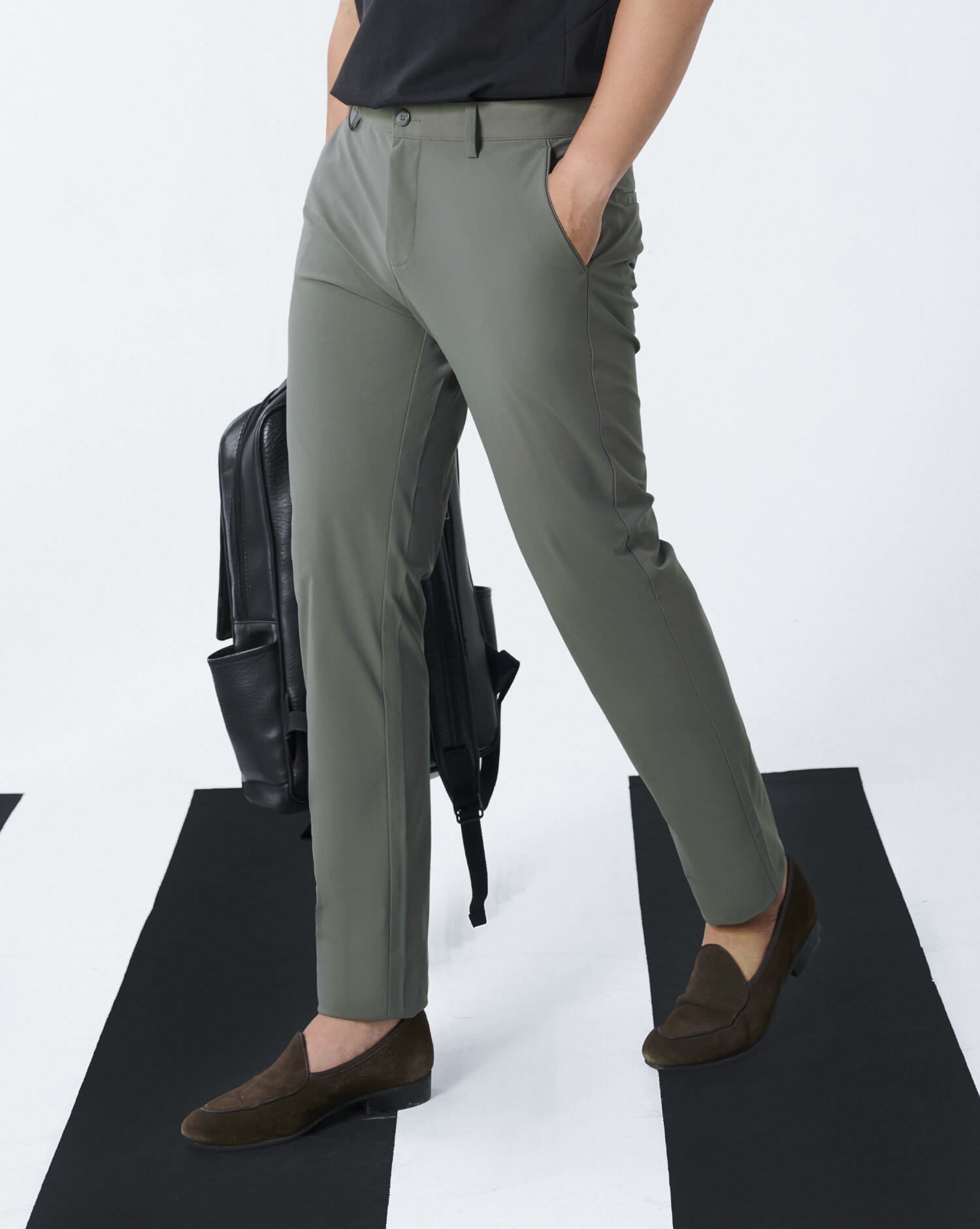 Quần Kaki Thể Thao Nam 5003 - Màu Xanh Rêu