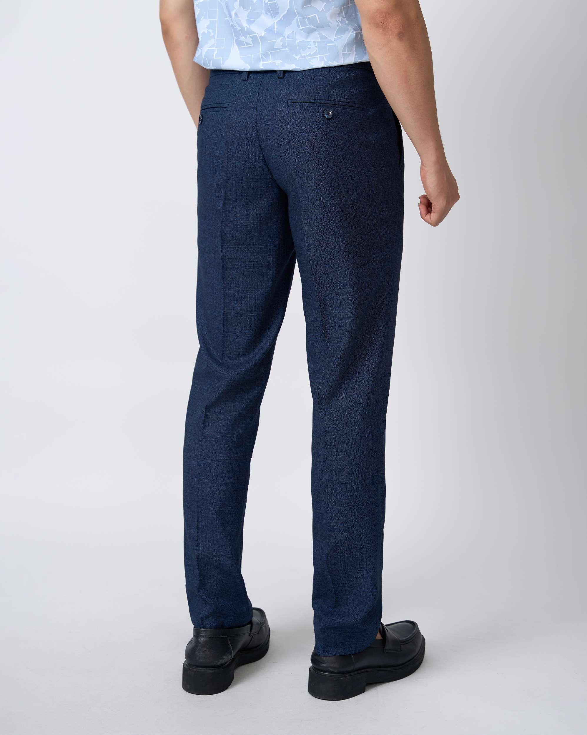 Quần Âu Nam Cạp Chun 5010A - Màu Xanh Tím Than