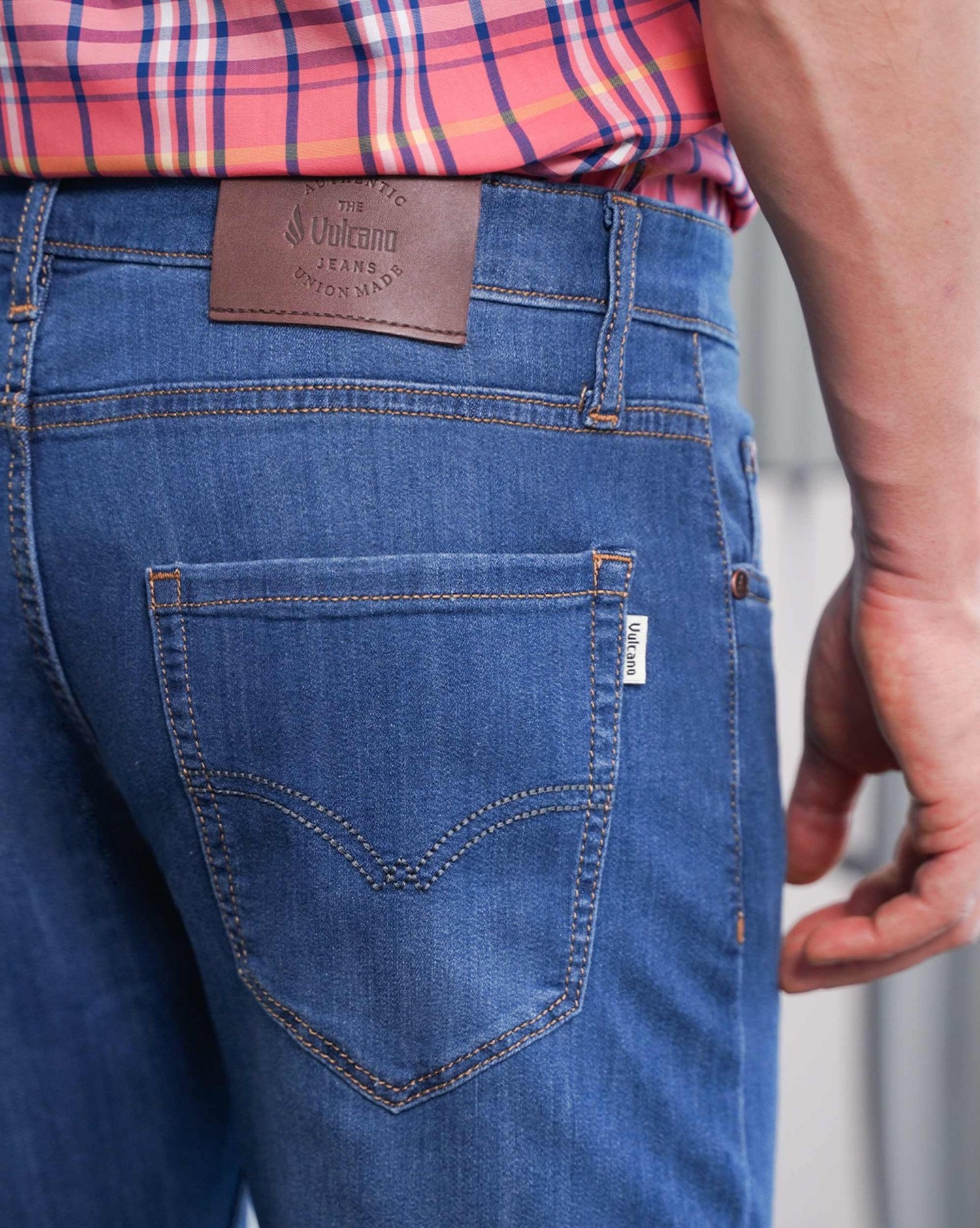 Quần Jeans Nam Dáng Slimfit Màu Xanh 4003A