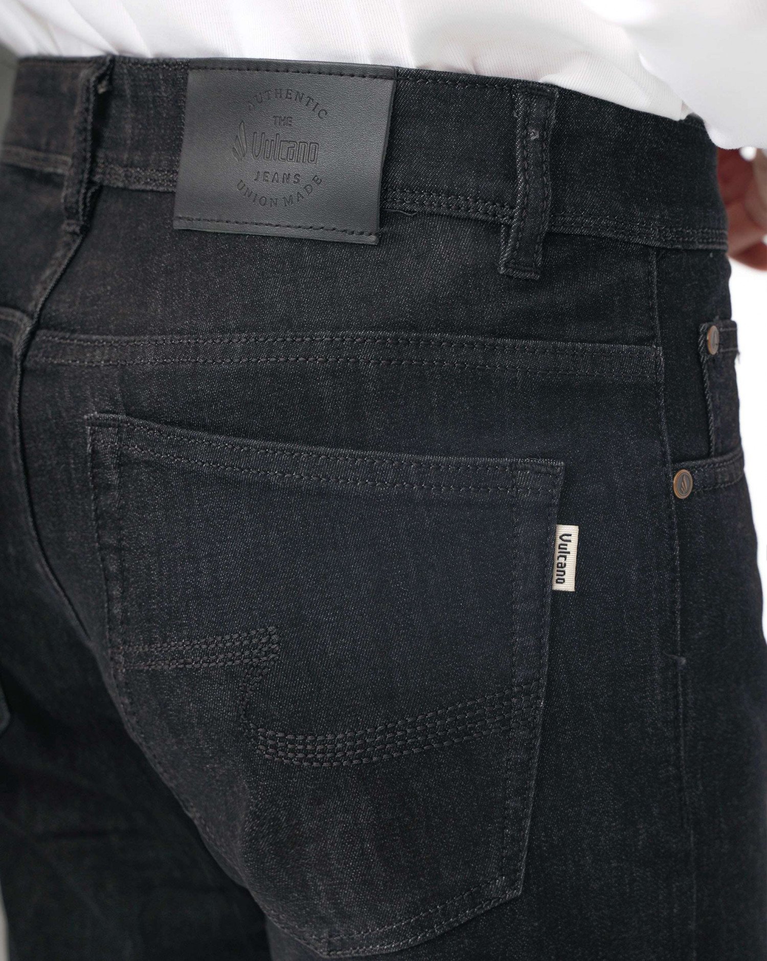 Quần Jeans Nam Dáng Suông Co Giãn 4024 - Đen Nhạt