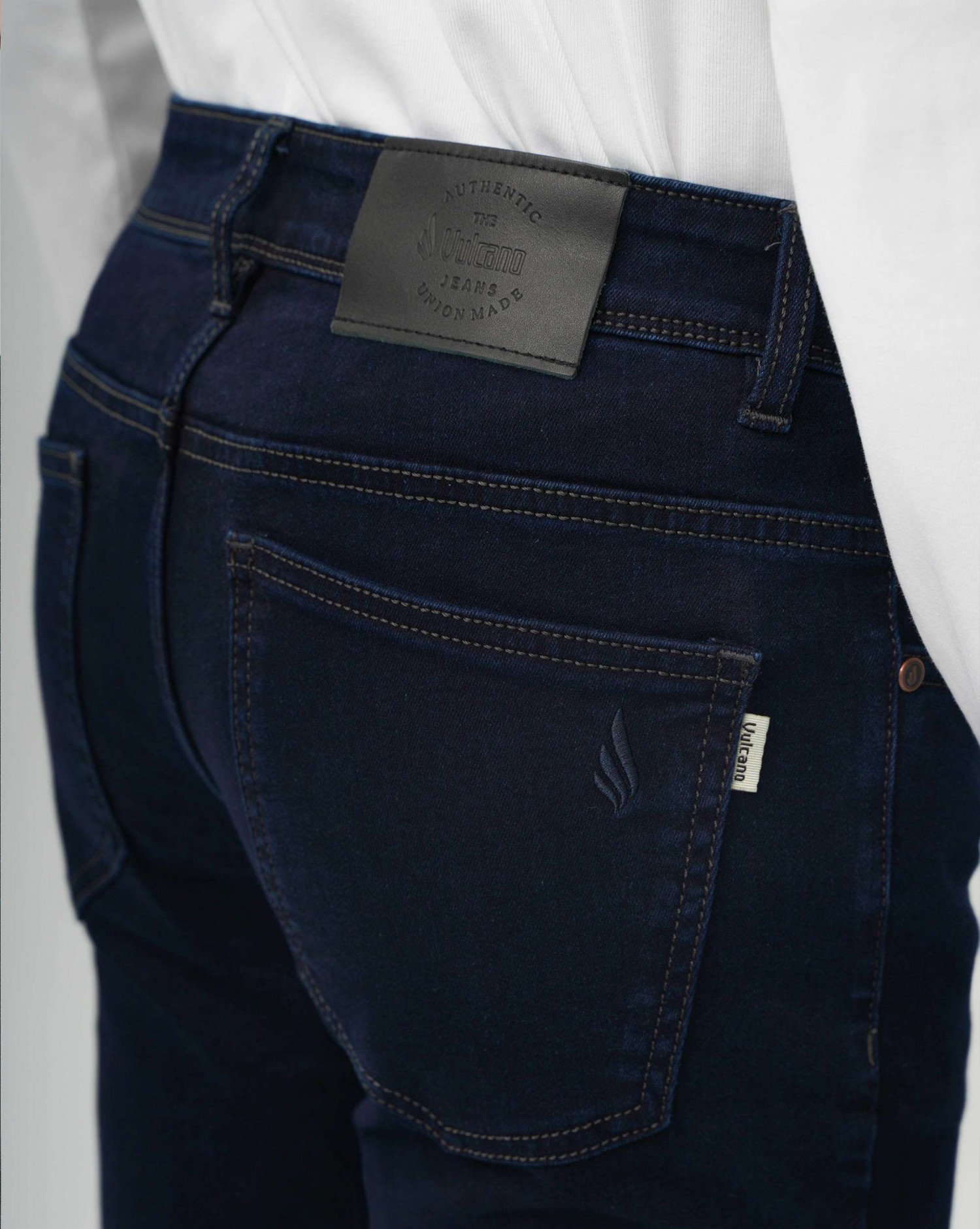 Quần Jeans Nam Dáng Suông Co Giãn 4024 - Xanh Tím Than
