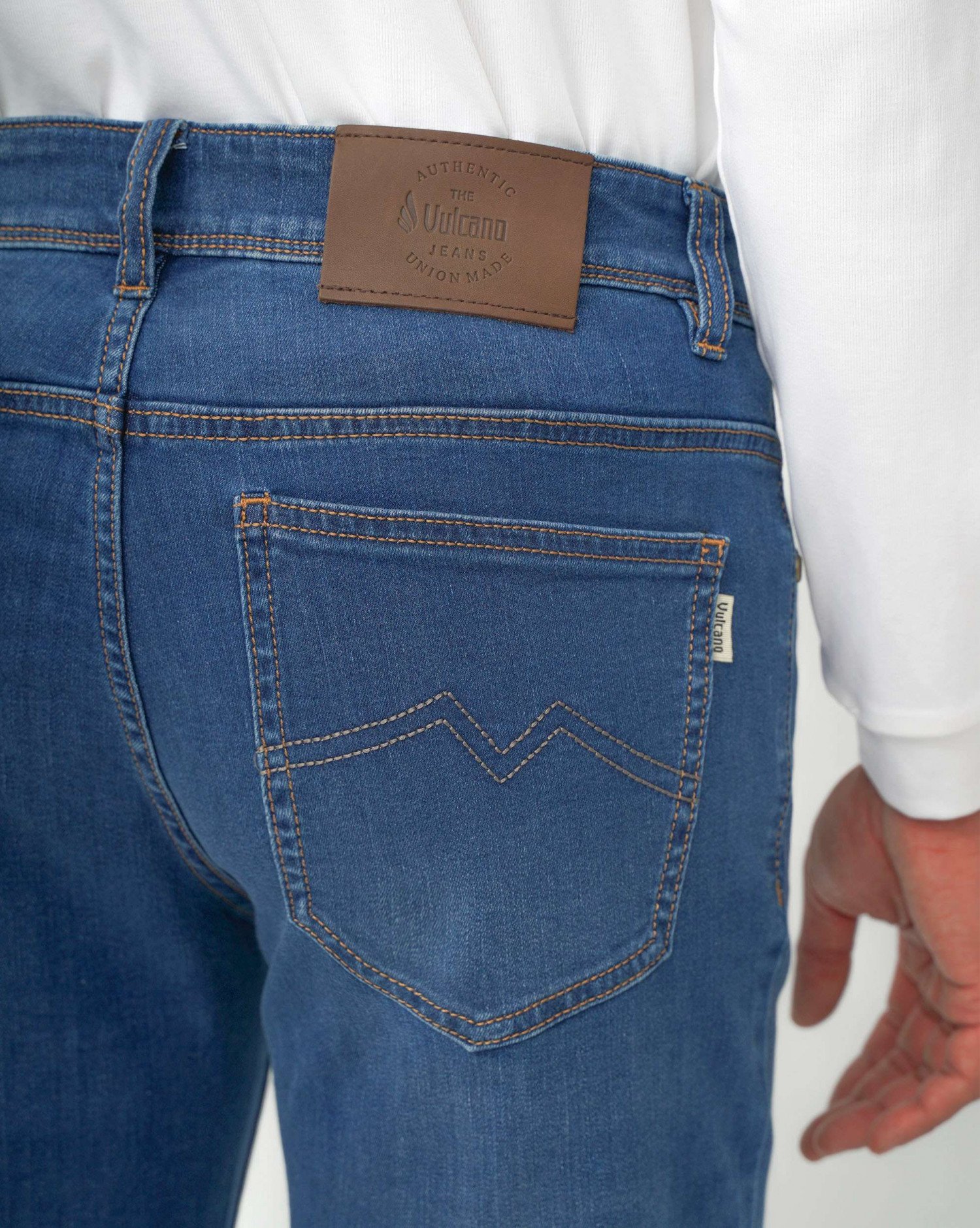 Quần Jeans Nam Dáng Suông Co Giãn Màu Xanh 4016A