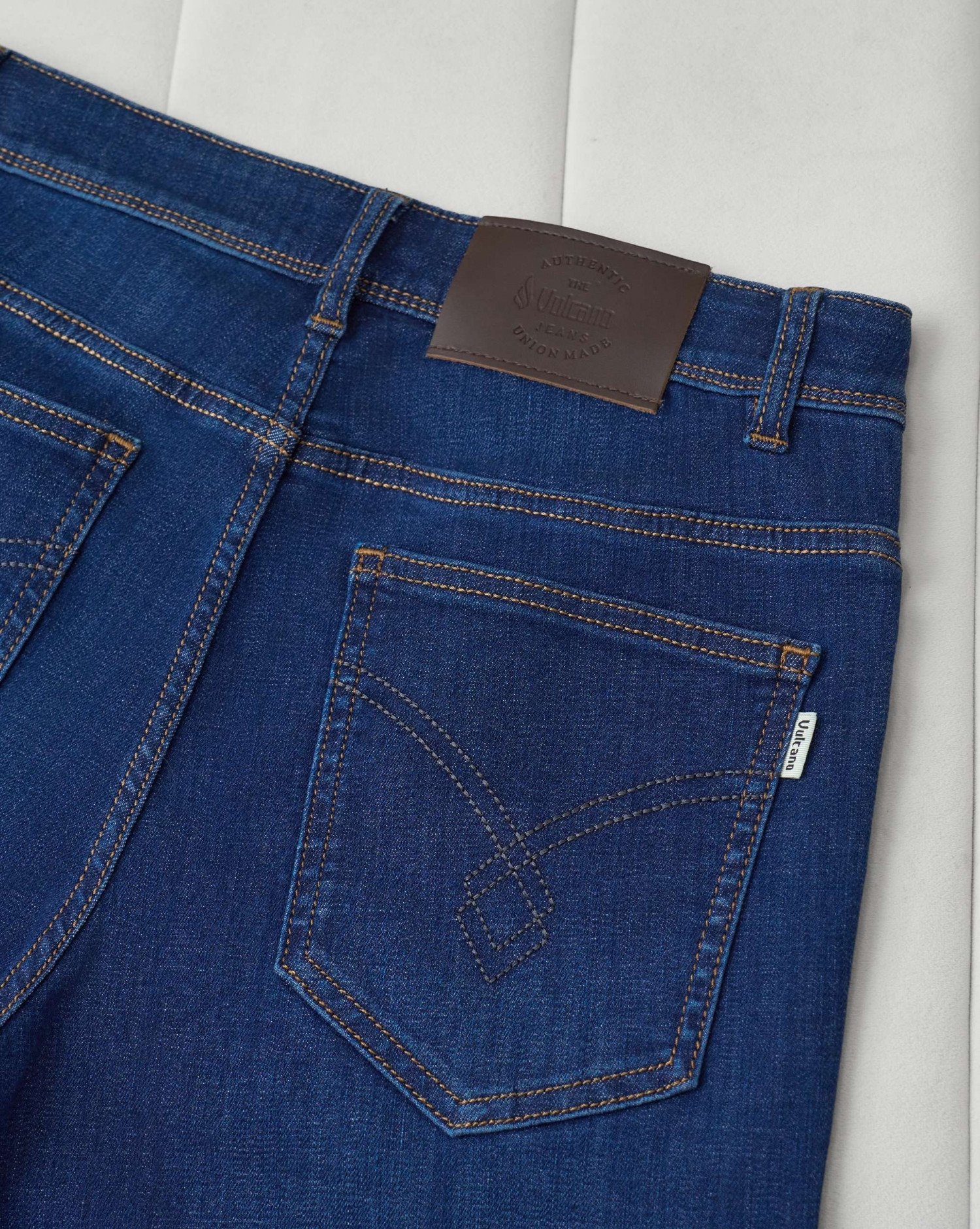 Quần Jeans Nam Dáng Suông Màu Xanh Co Giãn 5006A