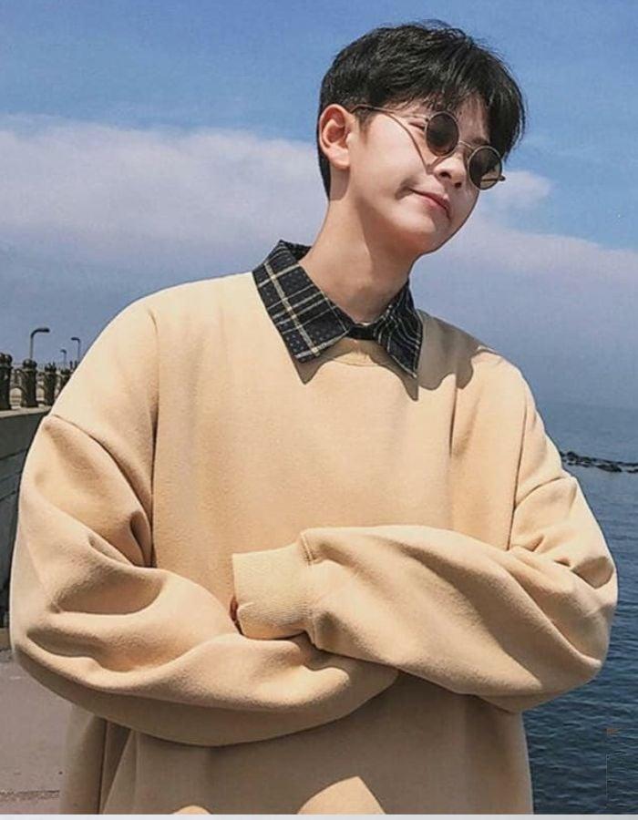 Áo Sơ Mi Cổ Trụ Hàn Quốc Đẹp, Top 11 Mẫu Sơ Mi Cổ Tàu Cách Điệu Cho Nam 13