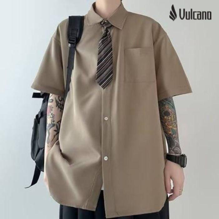 Áo Sơ Mi Tay Ngắn Cao Cấp Cho Nam, Các Mẫu Sơ Mi Cộc Tay Hàng Hiệu 11