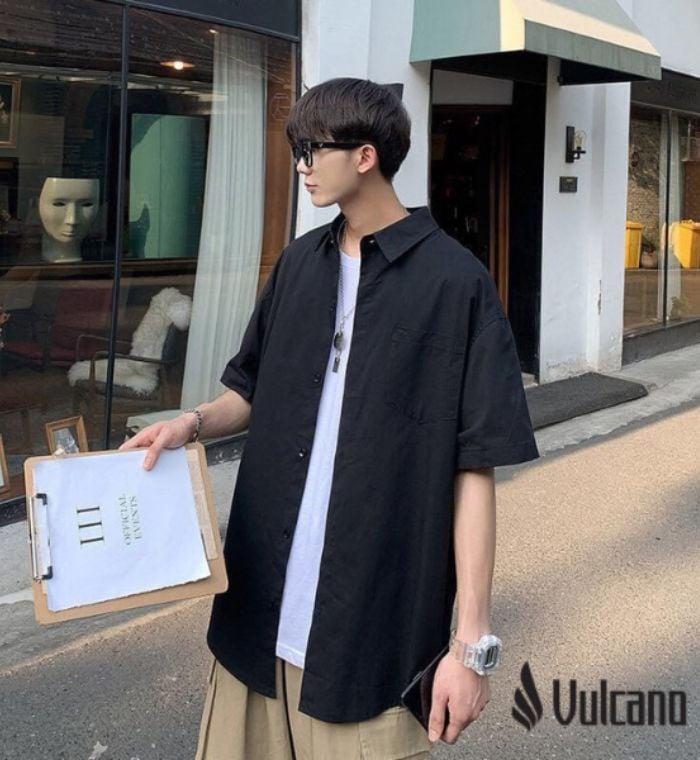 Áo Sơ Mi Tay Ngắn Cao Cấp Cho Nam, Các Mẫu Sơ Mi Cộc Tay Hàng Hiệu 5